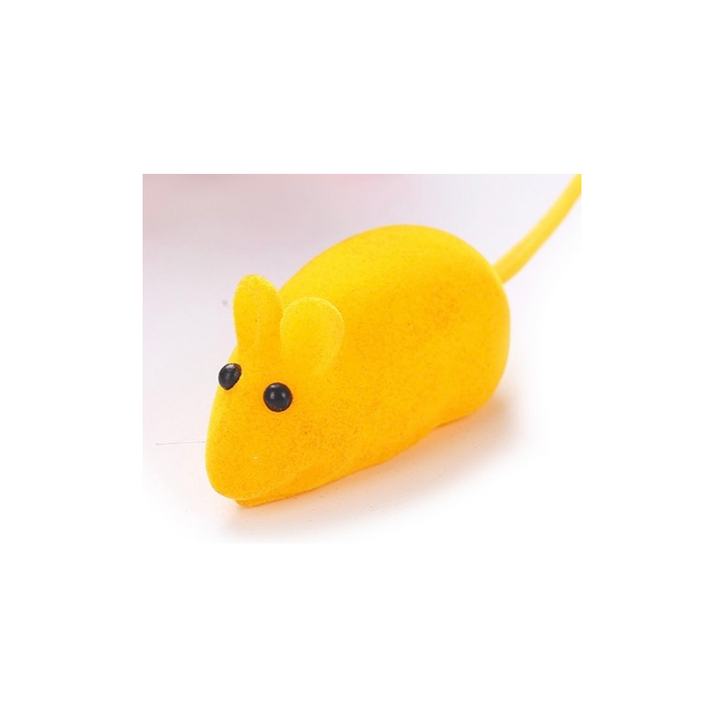 Cat Squeaky Mouse Yellow