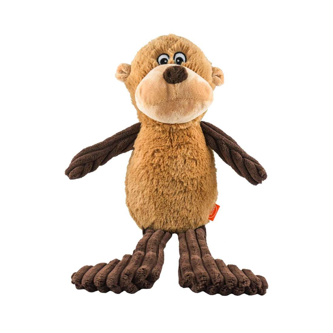 Pet Nova Squeaking Grizzly Monkey Plush Dog Toy