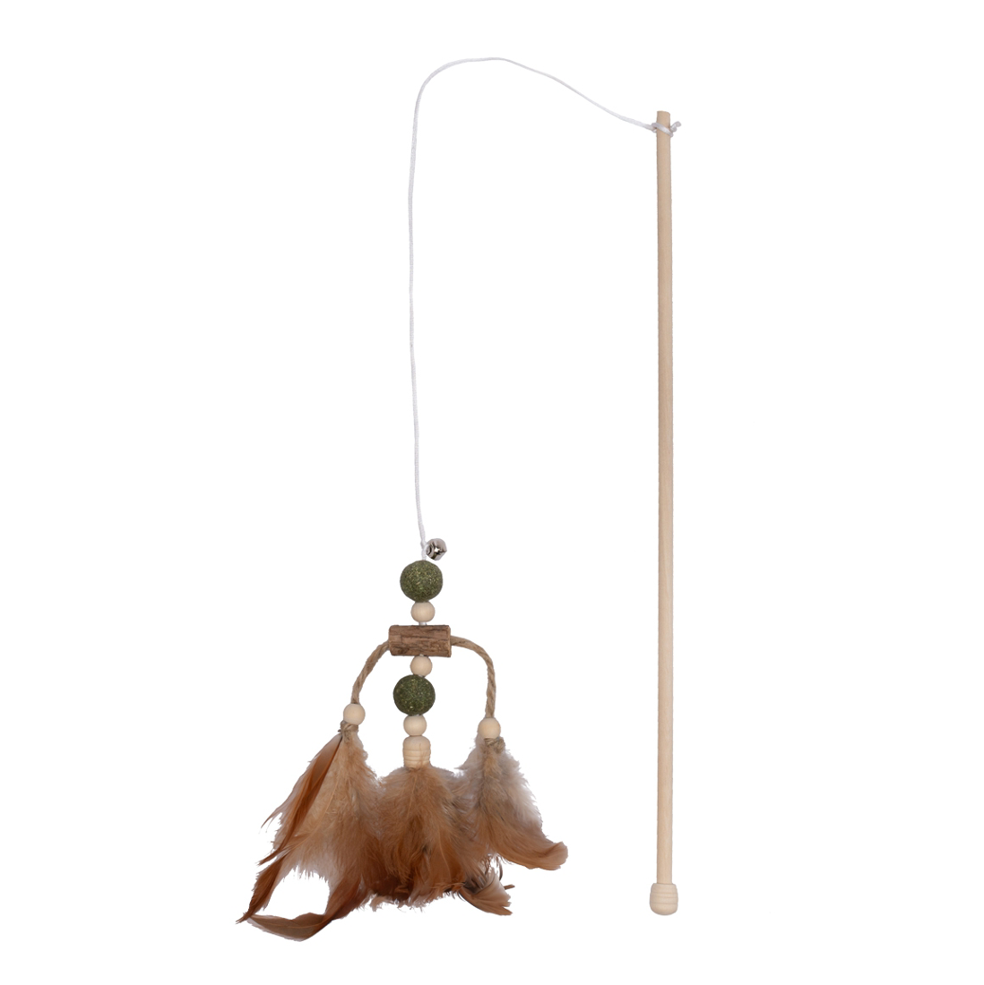 Pet Nova Cat Rod With Ball Feather 40cm