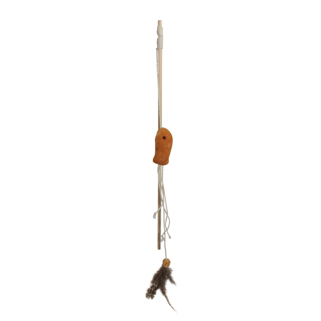 Pet Nova Cat Rod With Brown Fish 40cm