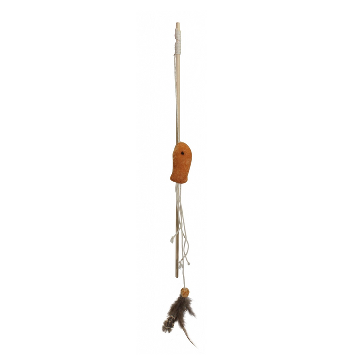 Pet Nova Cat Rod With Brown Fish 40cm
