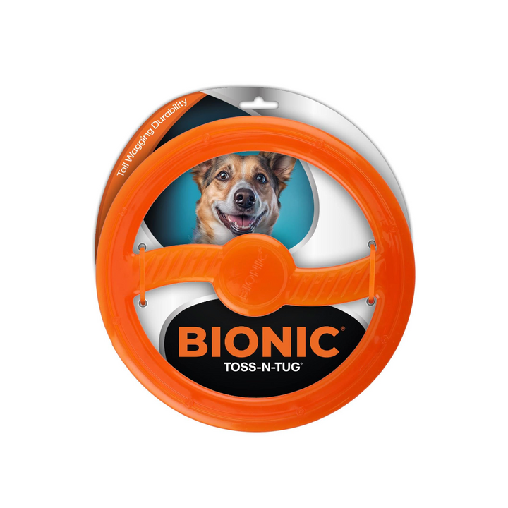 BIONIC Toss-n-Tug Ring Dog Toy