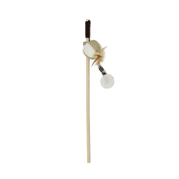 BB Cat Toy Wooden Fishing Rod With Plush Ball And Feather 40-102cm