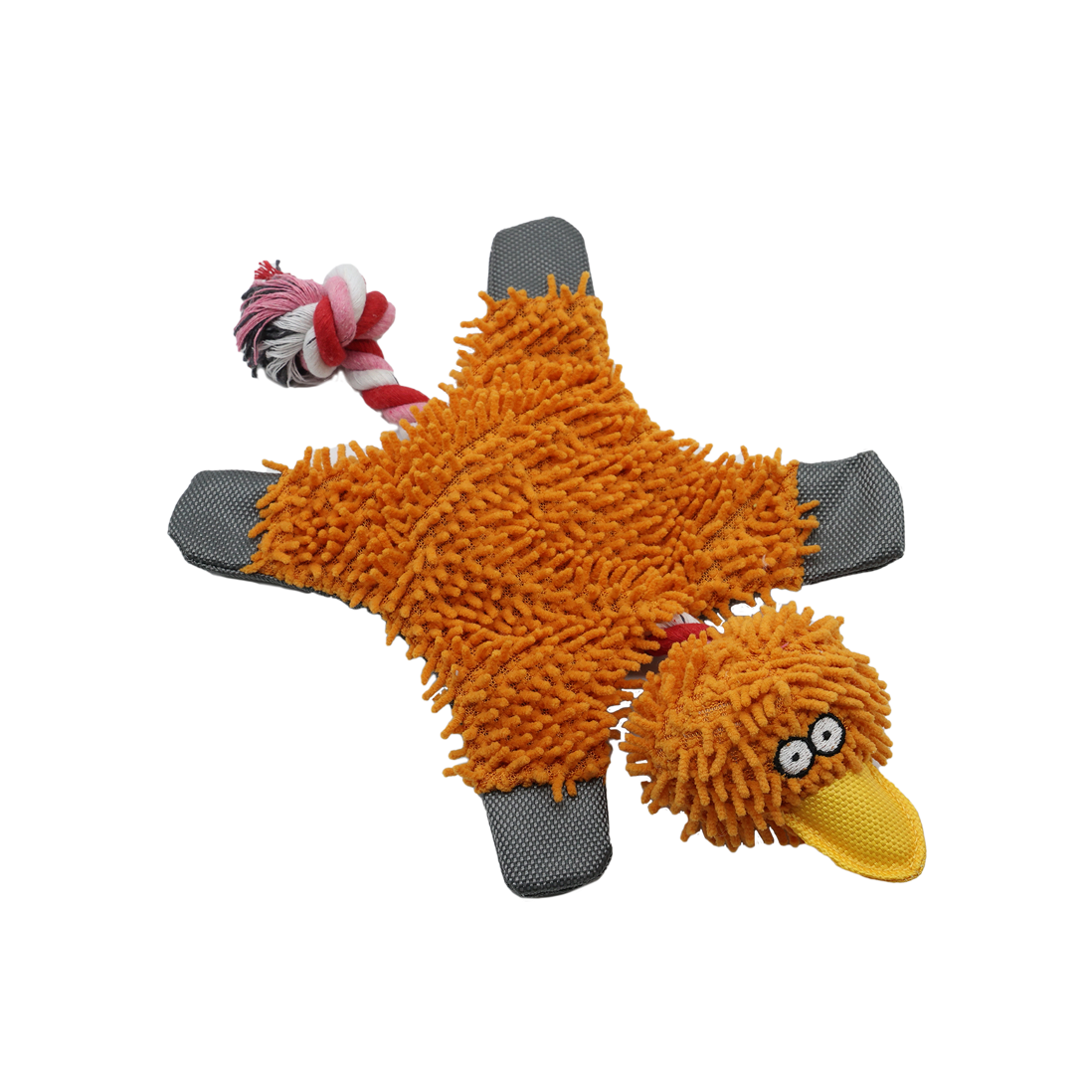 BB Dog Cuddle Toy Orange Duck With Squeaker 29x18cm