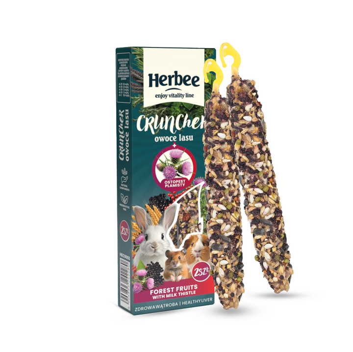 HERBEE Crunchers Forest Fruits + Milk Thistle 115g