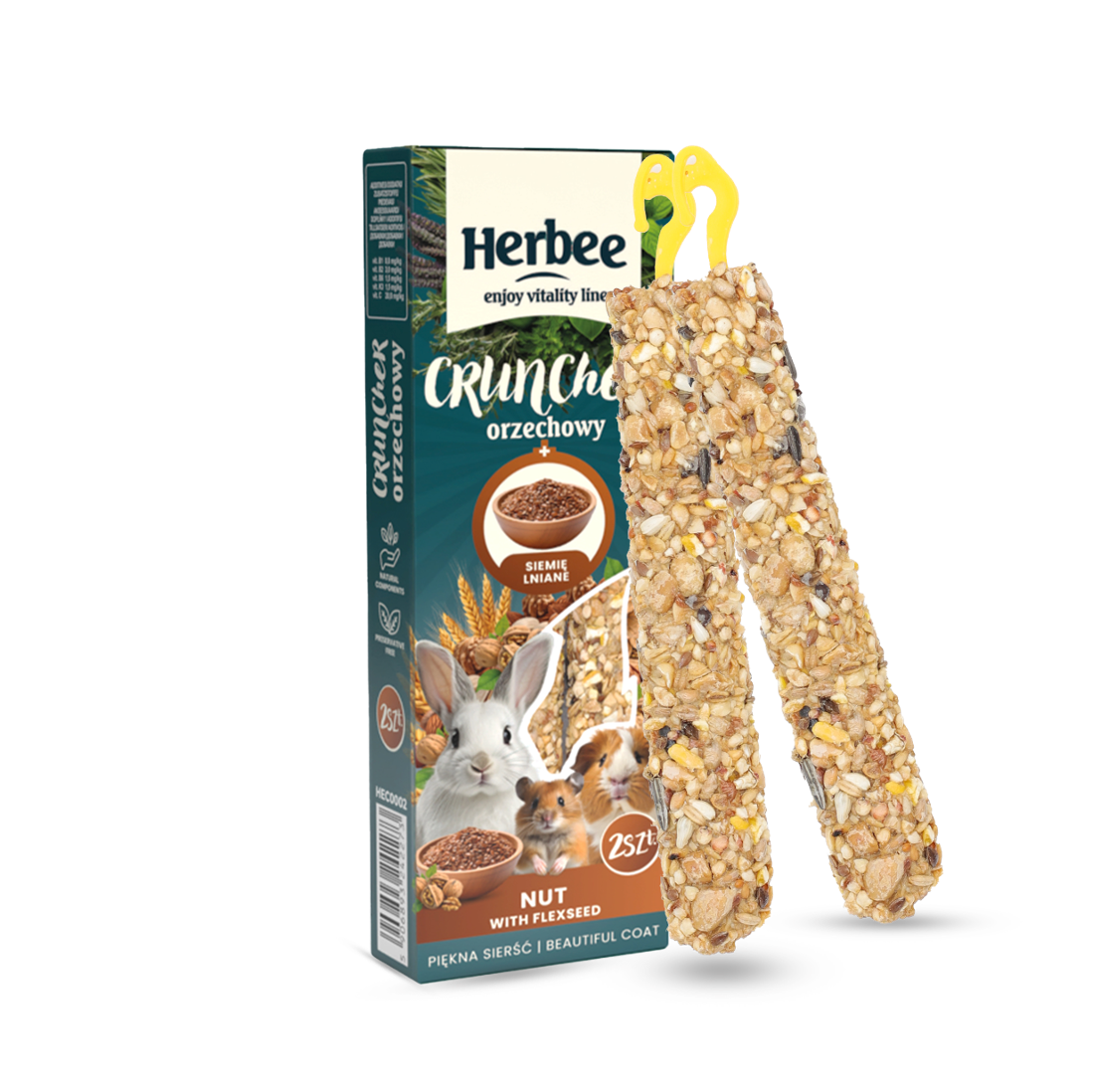 HERBEE Crunchers Forest Nuts + Flaxseed 115g
