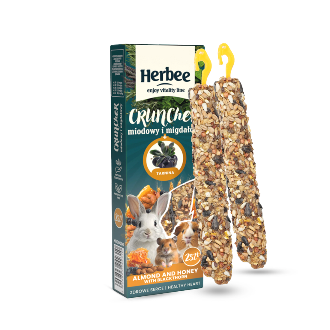 HERBEE Crunchers Forest Honey + Almond 115g