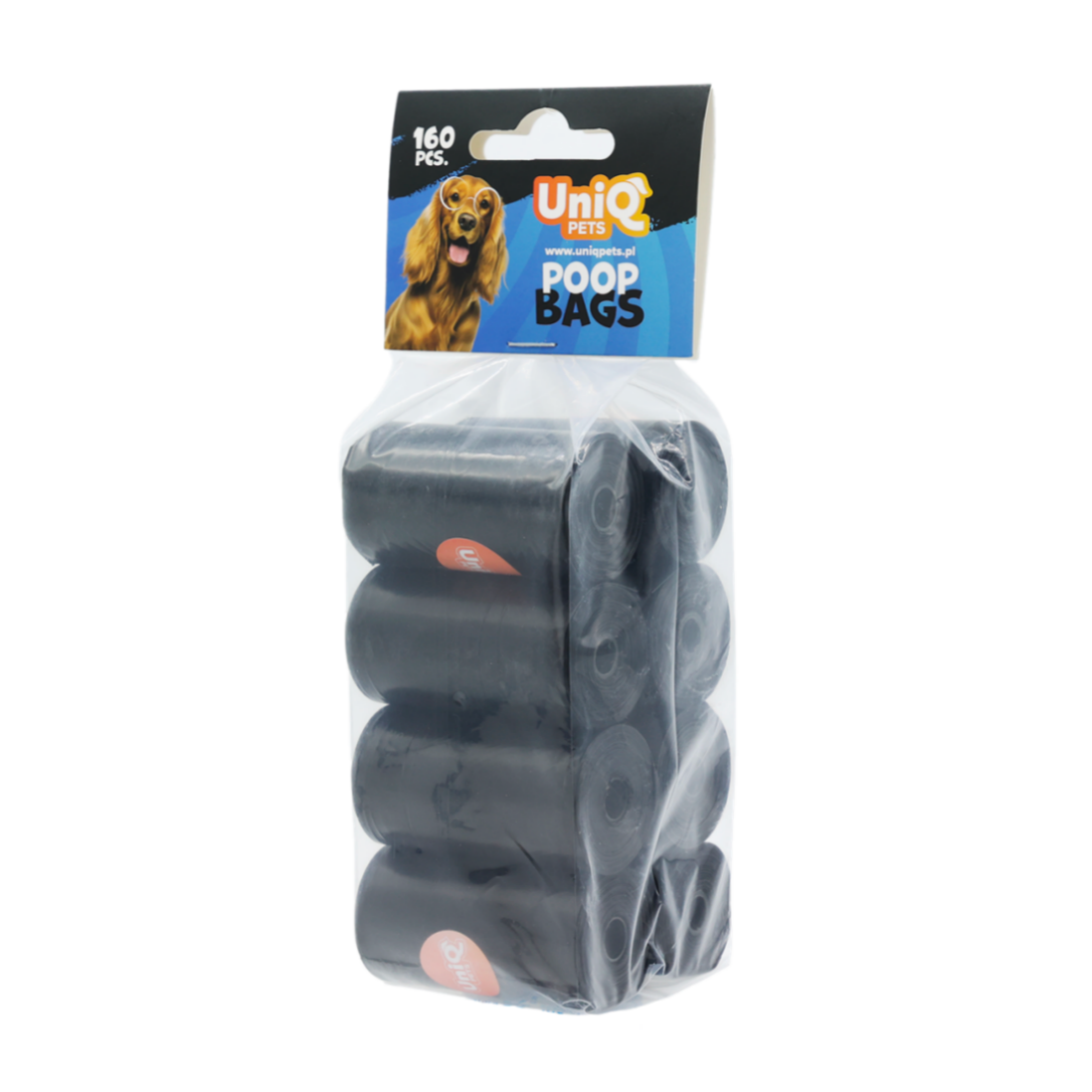 UNIQ PETS Dog Poop Bags Black 8×20 Pieces