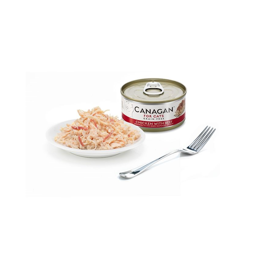 Canagan Cat Tin Chicken with Beef For Kittens & Adults