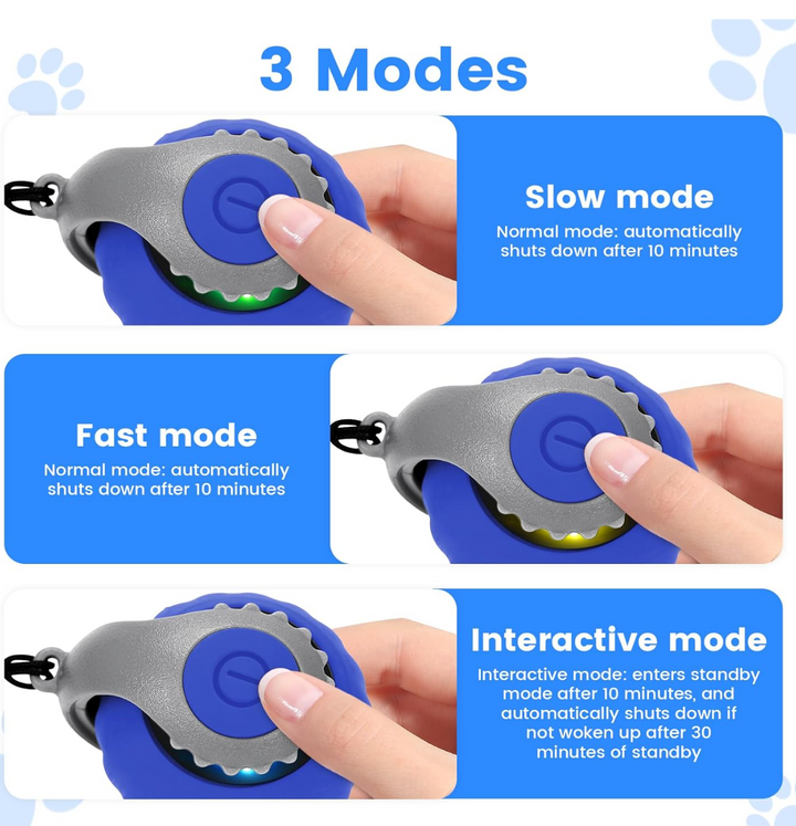 USB Rechargeable Smart Cat Teasing Ball Blue
