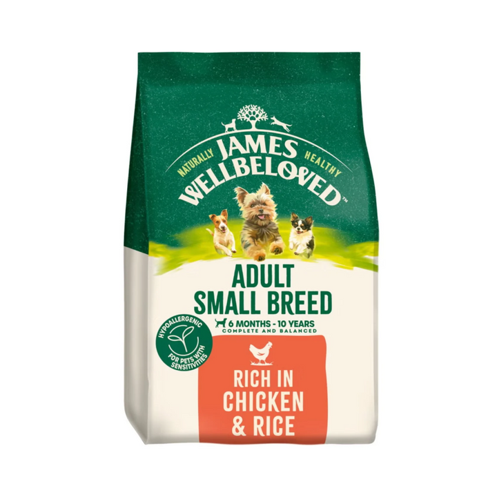 James Wellbeloved Adult Small Breed Chicken & Rice 1.5kg
