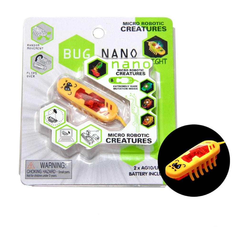 Nano Micro Robotic Yellow Bug (LED Light Up)