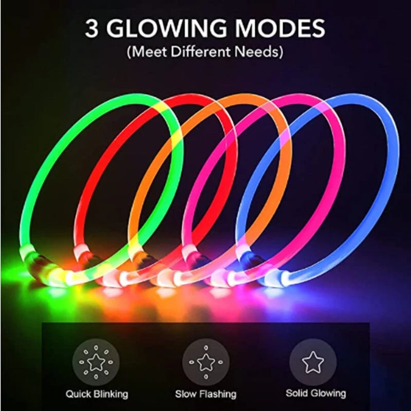Adjustable LED Pet Collar 15-70cm