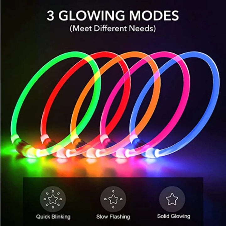 Adjustable LED Pet Collar 15-50cm