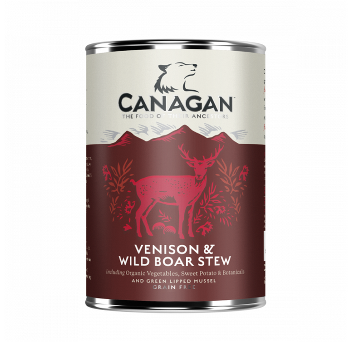 Canagan Dog Tin Venison & Wild Boar Stew For Puppies & Adults