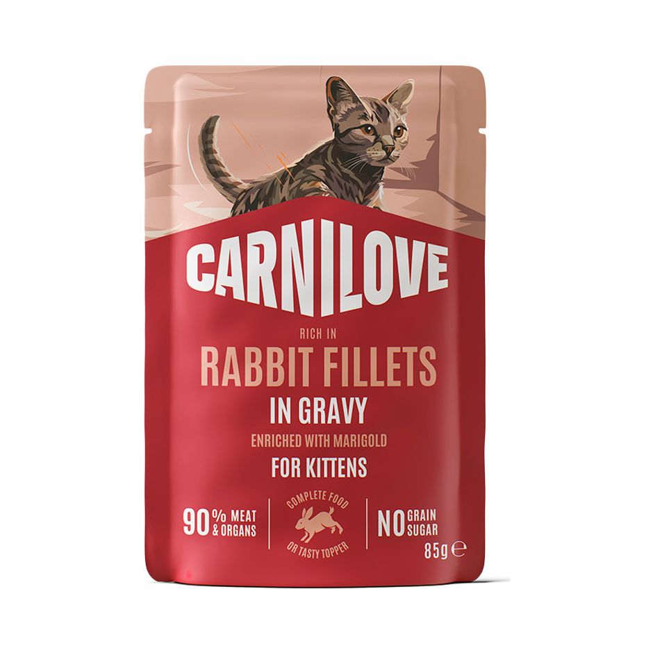 Carnilove Cat Pouch Rabbit With Marigold 85g