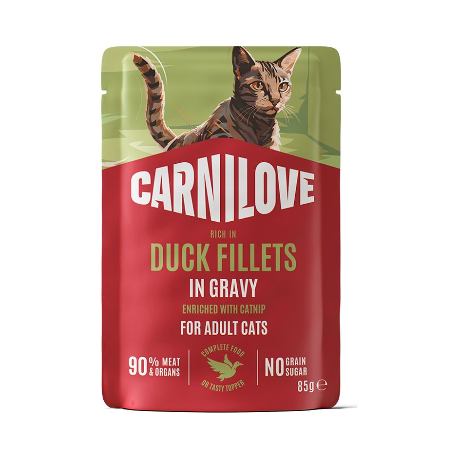 Carnilove Cat Pouch Duck With Catnip 85g