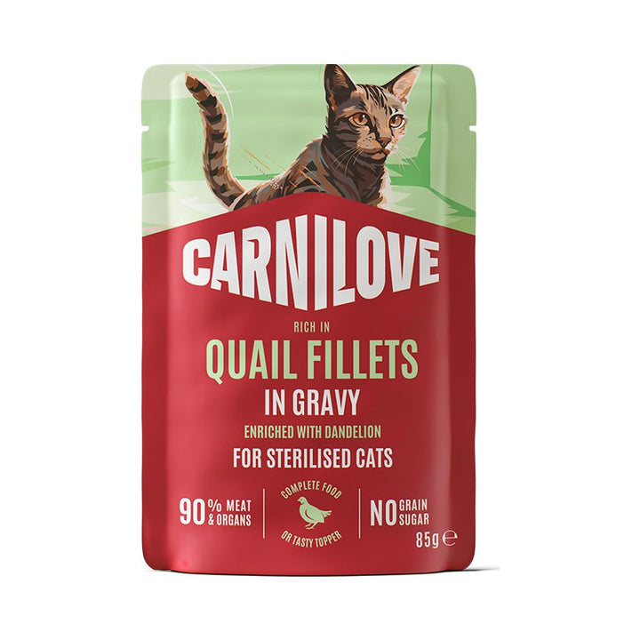 Carnilove Cat Pouch Quail With Dandelion 85g