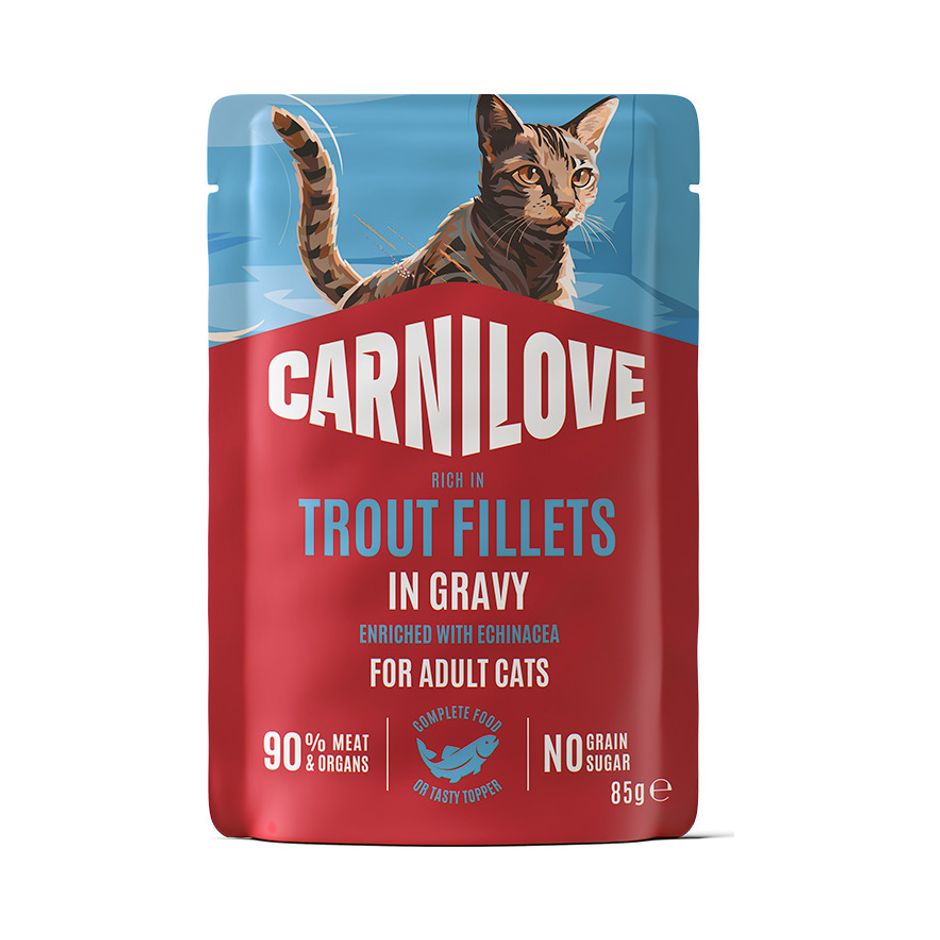 Carnilove Cat Pouch Trout With Echinacea 85g