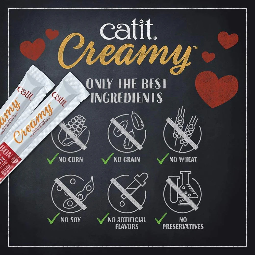 Catit Creamy Lickable Cat Treat Chicken & Lamb 4pcs