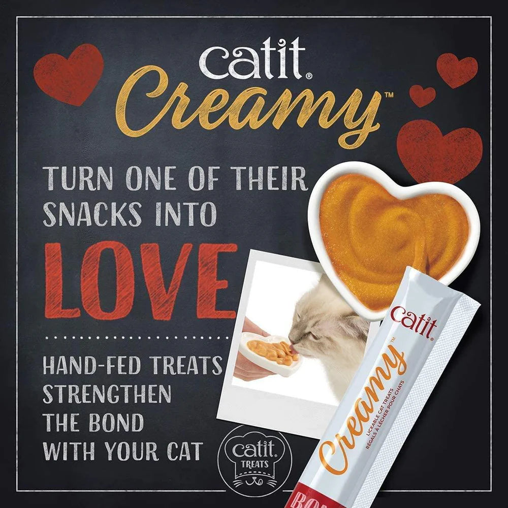 Catit Creamy Lickable Cat Treat Chicken & Lamb 4pcs