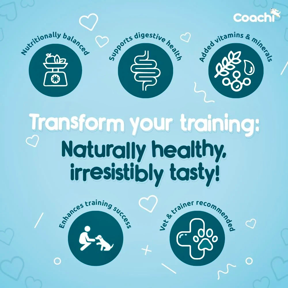 Coachi Training Dog Treats Tender Turkey & Sweet Potato 100g