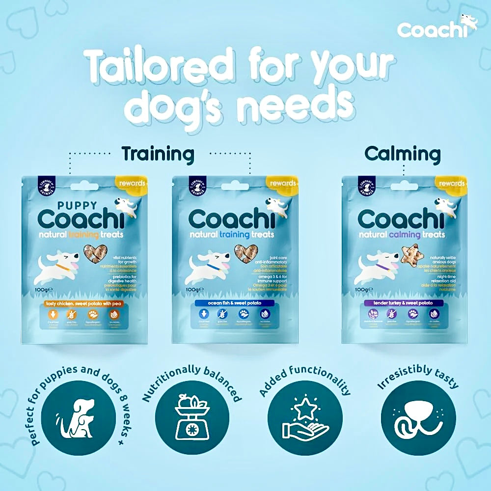 Coachi Training Dog Treats Ocean Fish & Sweet Potato 100g