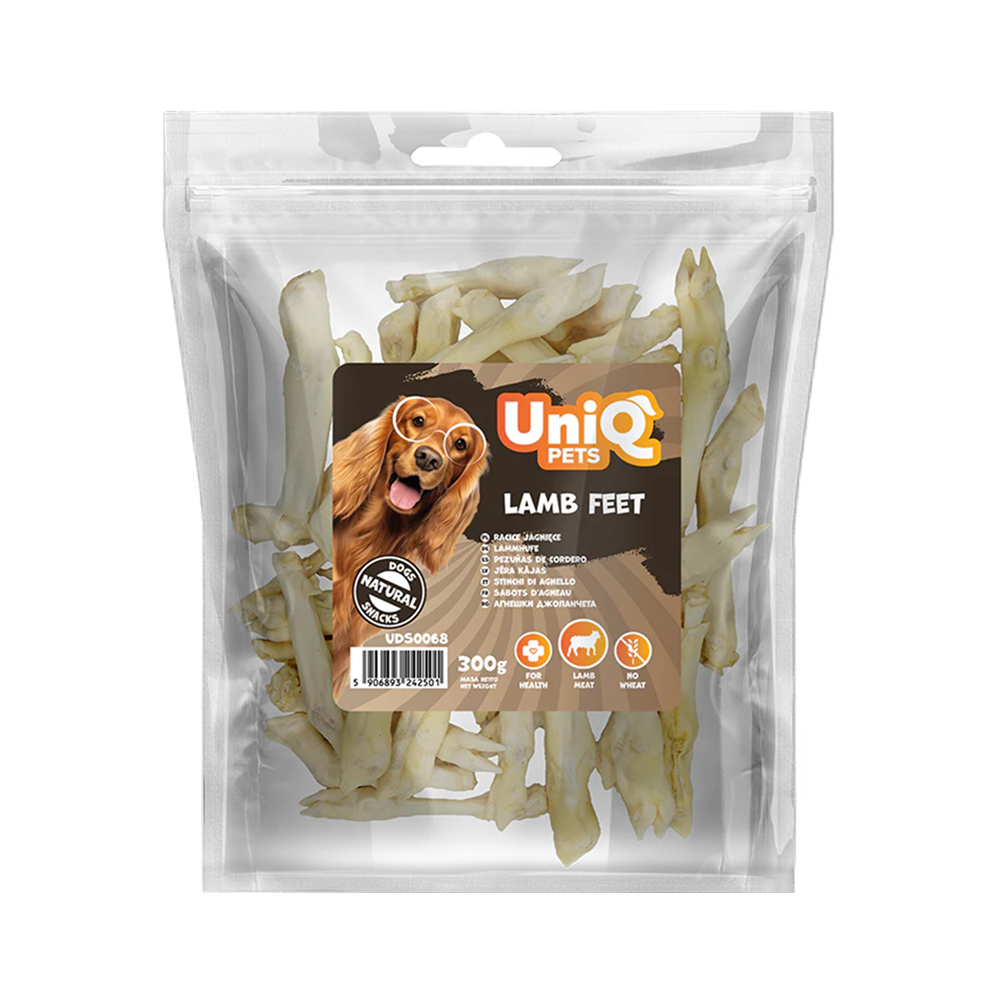 UNIQ PETS Dog Snack Lamb Feet 300g