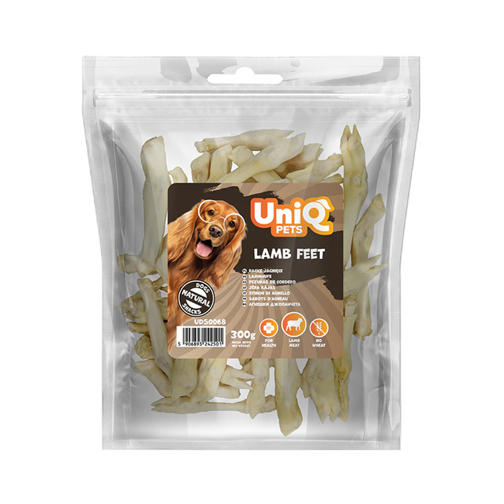 UNIQ PETS Dog Snack Lamb Feet 300g