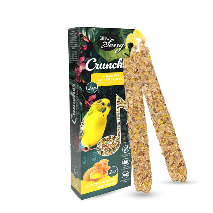 SING & SONG Cruncher For Budgie 2in1 Egg + Honey 85g