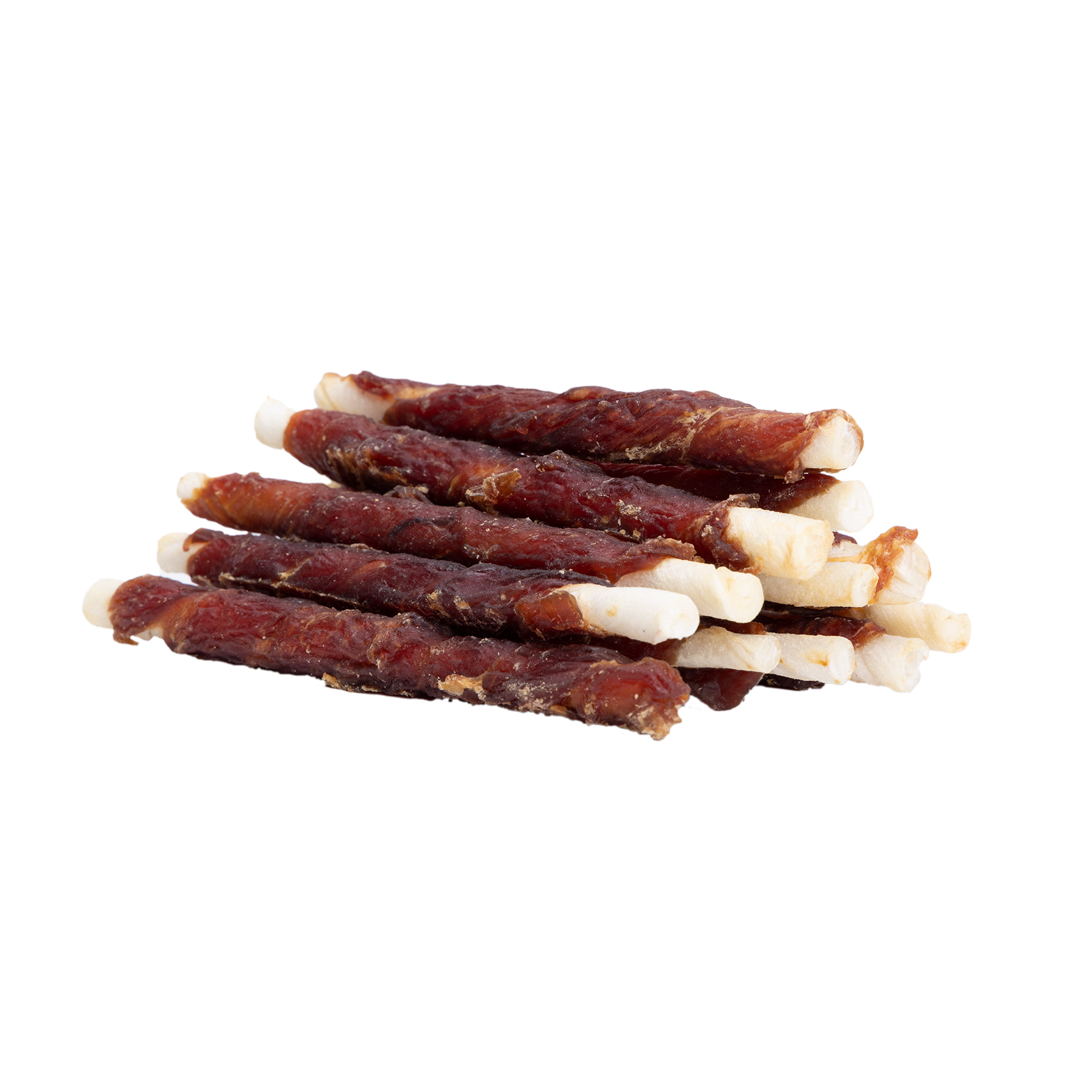 UNIQ PETS Dog Snacks Duck Wraps Rawhide Sticks 250g