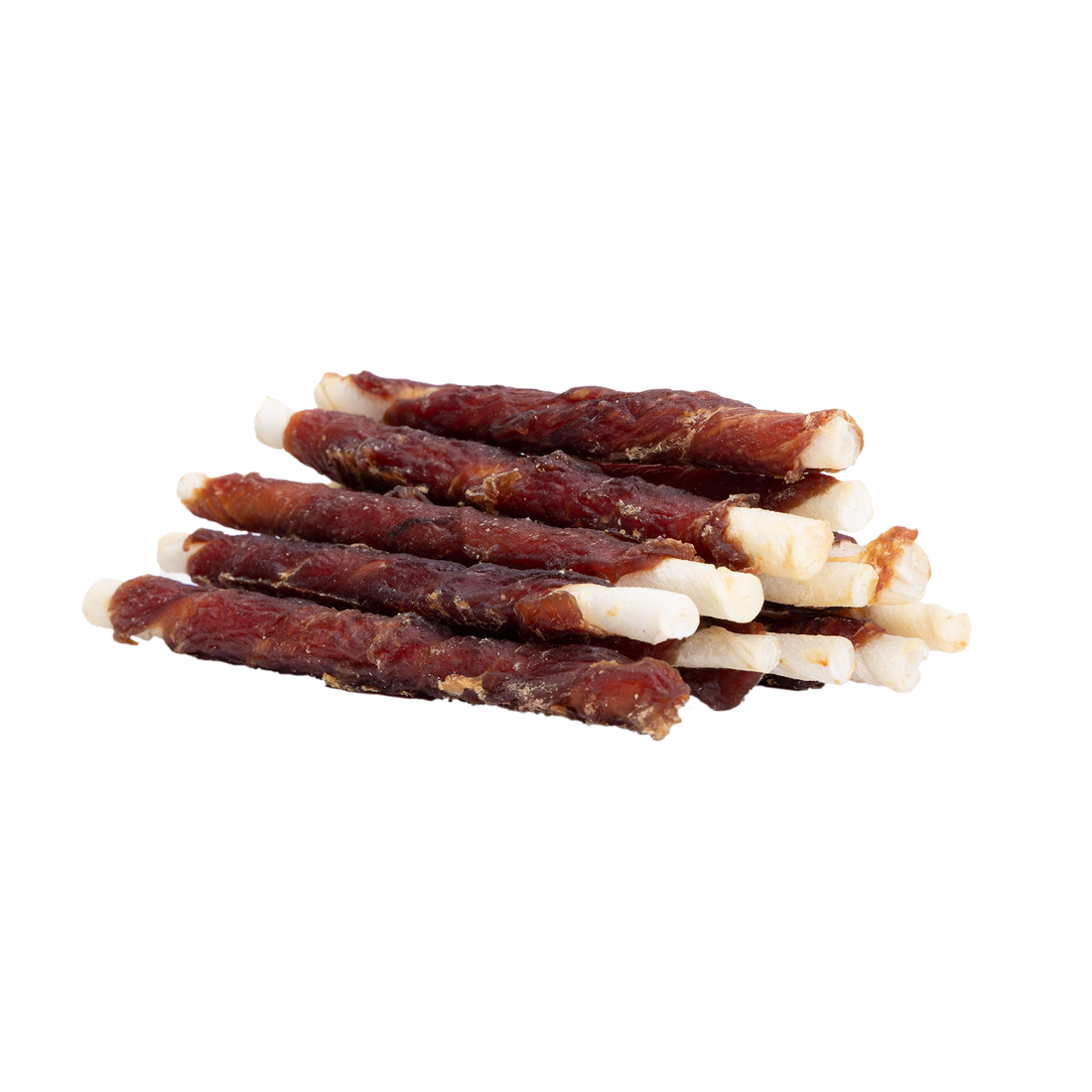 UNIQ PETS Dog Snacks Duck Wraps Rawhide Sticks 250g