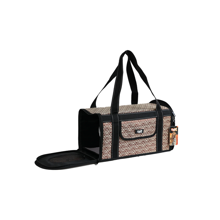 UNIQ PETS Transporter Bag Furtote Royal Paw Brown 44x25x29cm