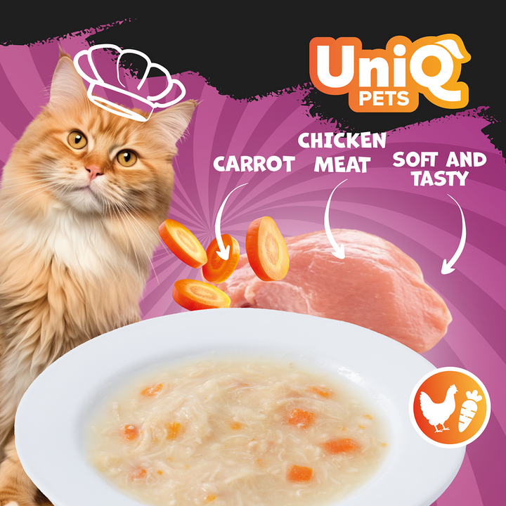Uniq PETS Cat Wet Food Chicken & Veg Soup 30g