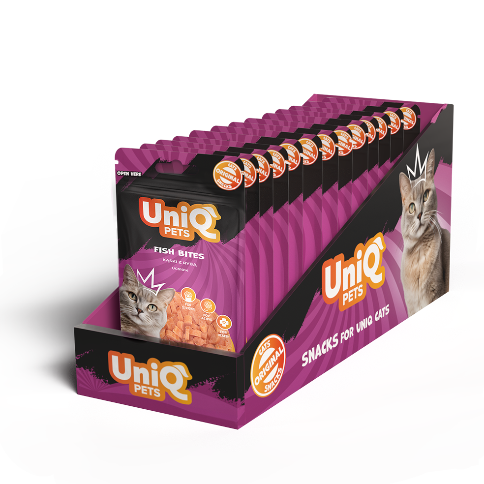 UNIQ PETS Cat Snacks Fish Bites 50g