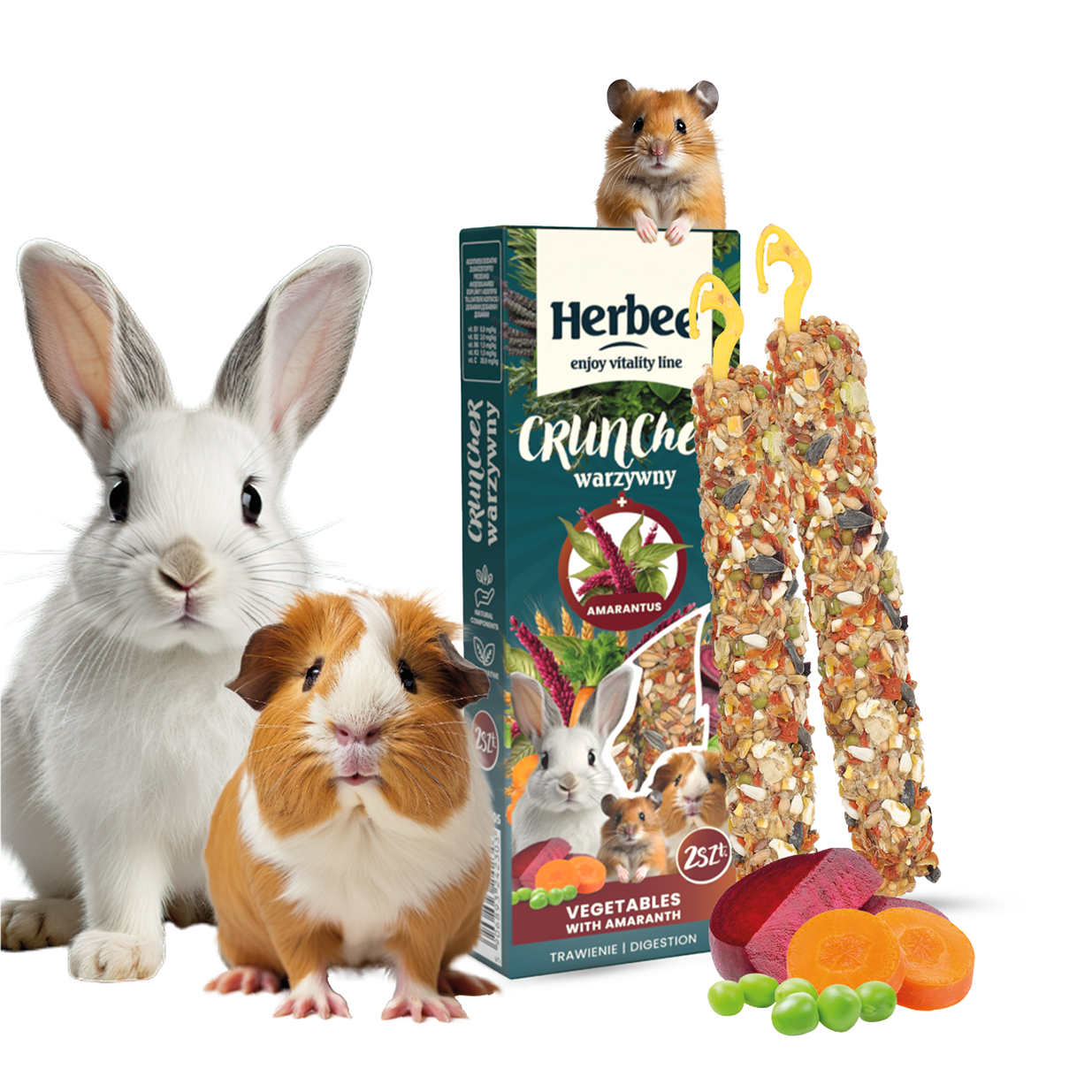 HERBEE Crunchers Forest Vegetables + Amaranth 115g