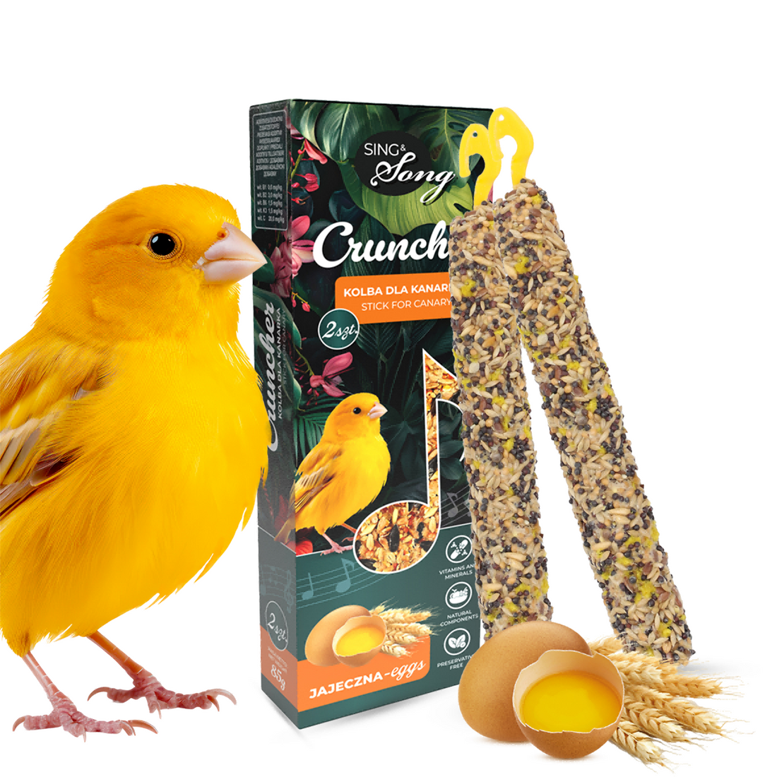SING & SONG Crunchers For Canaries Egg 85g