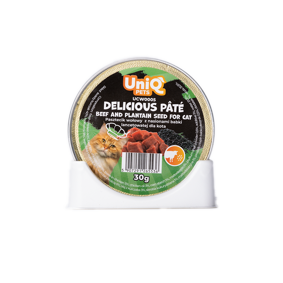 Uniq PETS Cat Wet Food Beef Pate 30g