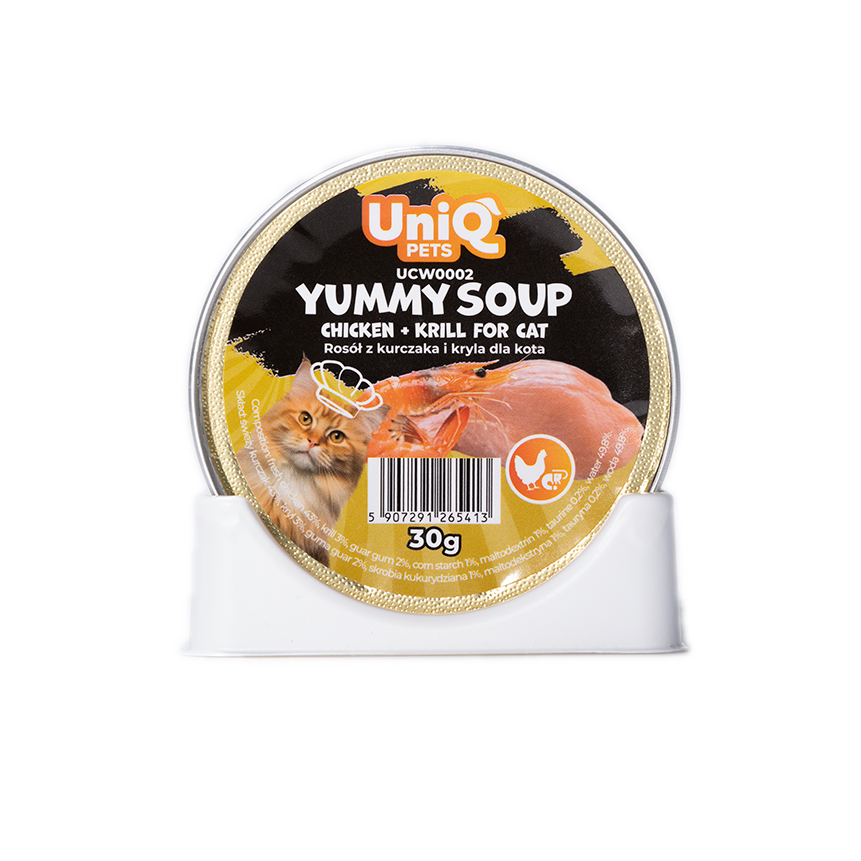 Uniq PETS Cat Wet Food Chicken & Krill Soup 30g