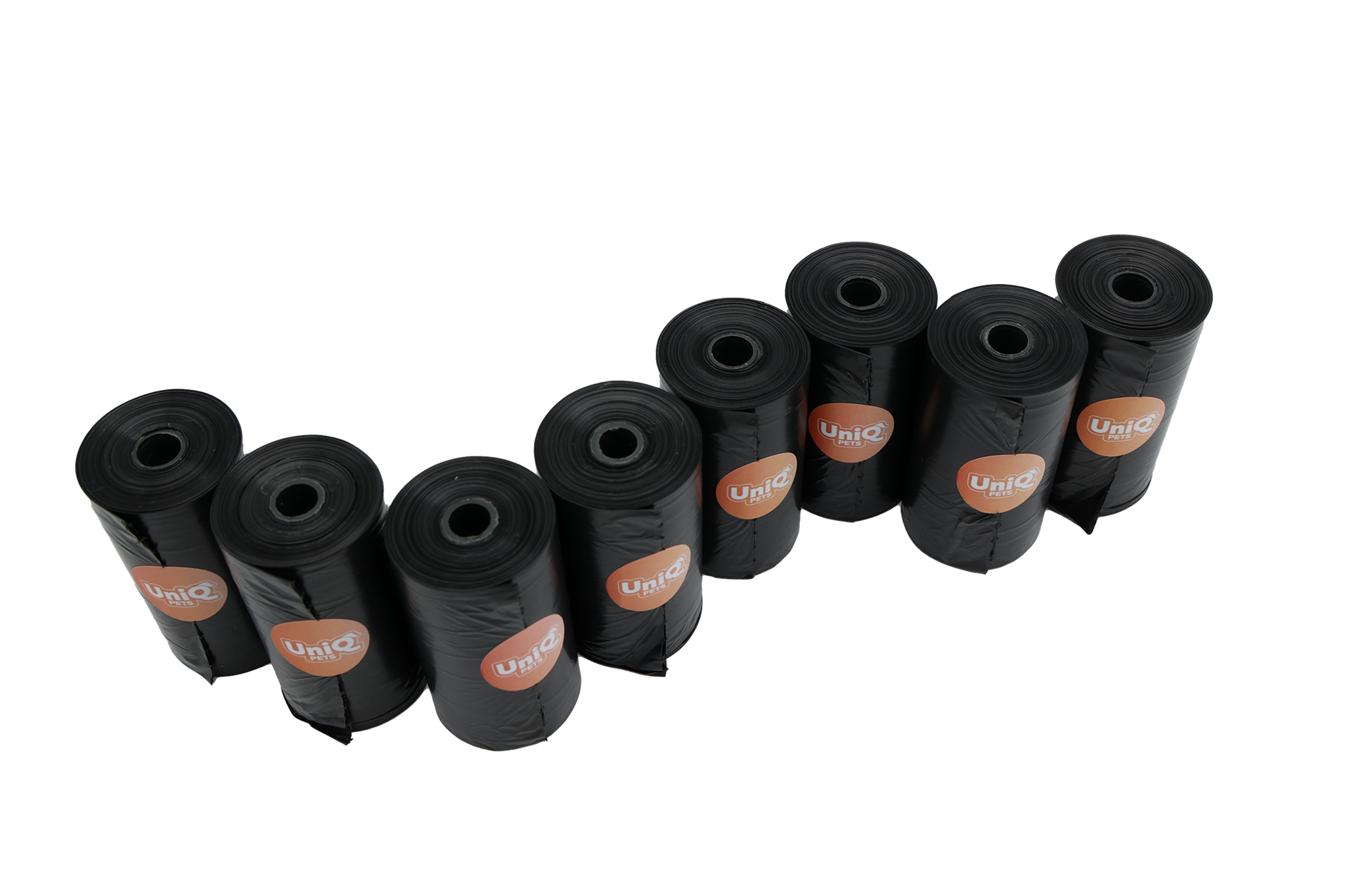 UNIQ PETS Dog Poop Bags Black 8×20 Pieces