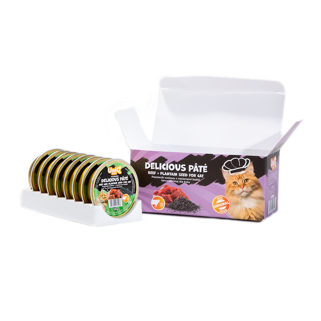 Uniq PETS Cat Wet Food Beef Pate 30g