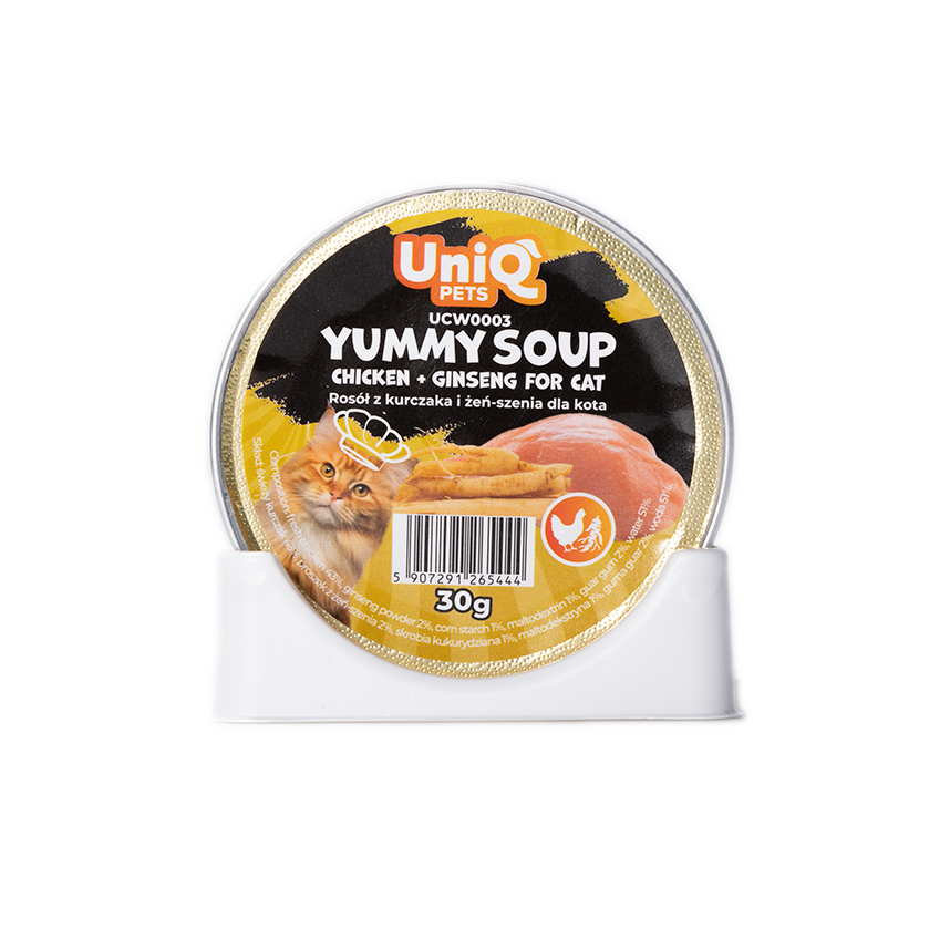 Uniq PETS Cat Wet Food Chicken & Ginseng Soup 30g