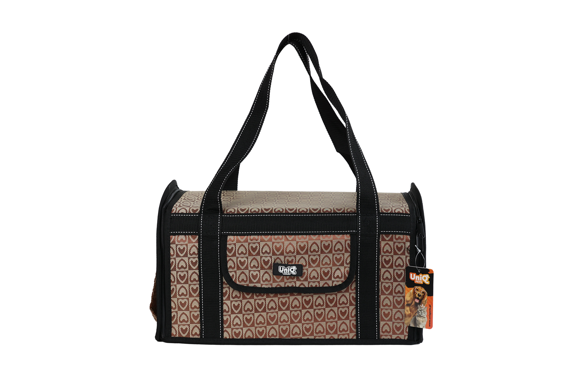 UNIQ PETS Transporter Bag Furtote Royal Paw Brown 44x25x29cm