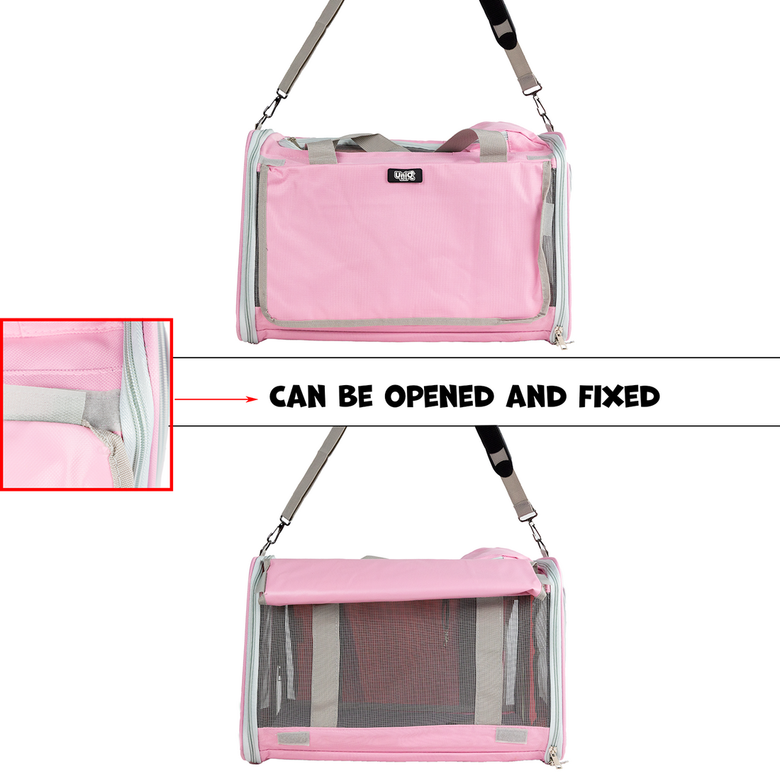 UNIQ PETS Transporter Bag FURTOTE PETCARRIGE Pink 45x30x30cm