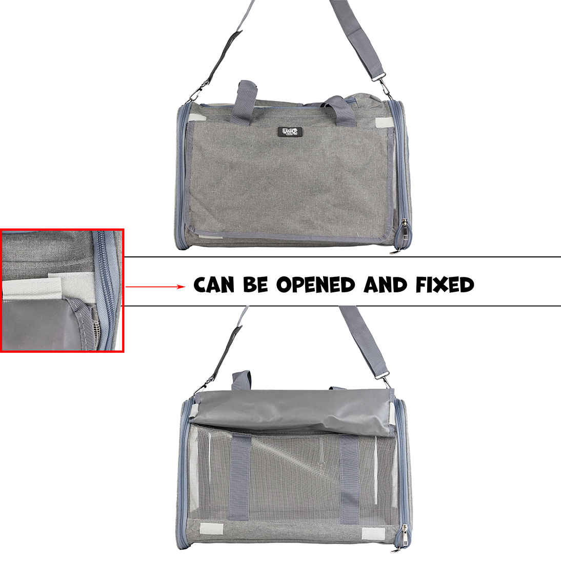 UNIQ PETS Transporter Bag FURTOTE PETCARRIGE Grey 45x30x30cm