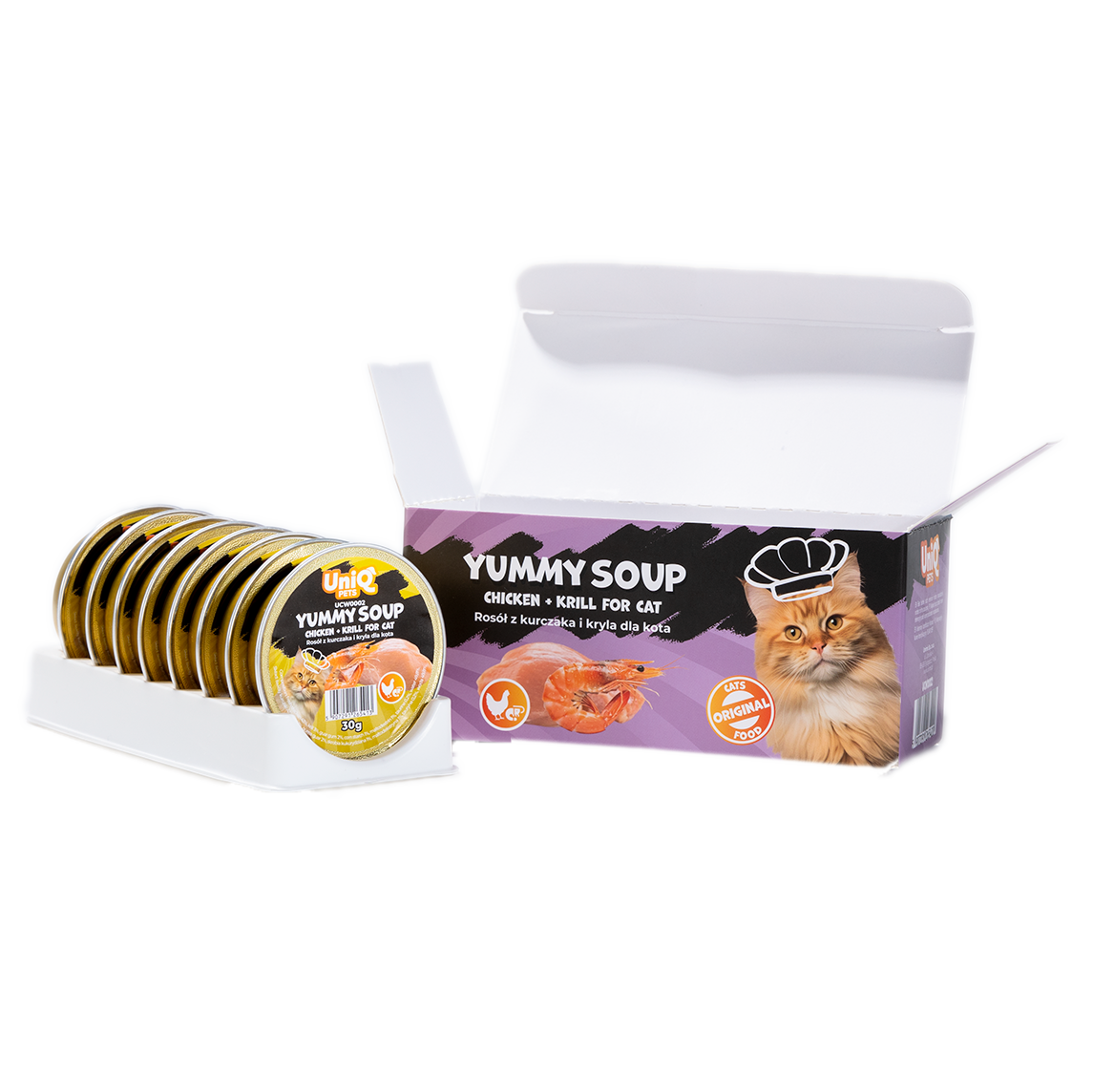 Uniq PETS Cat Wet Food Chicken & Krill Soup 30g