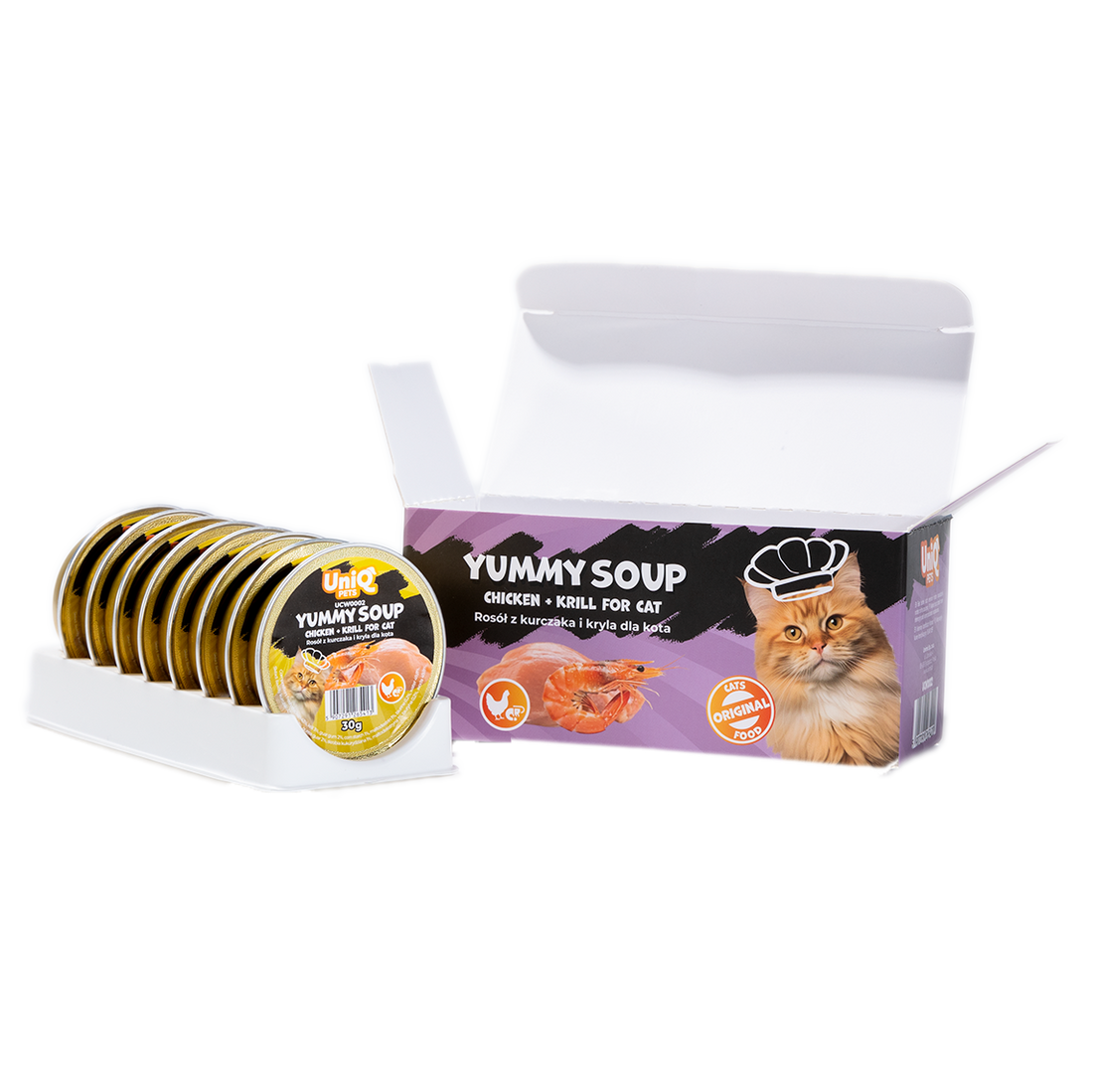 Uniq PETS Cat Wet Food Chicken & Krill Soup 30g