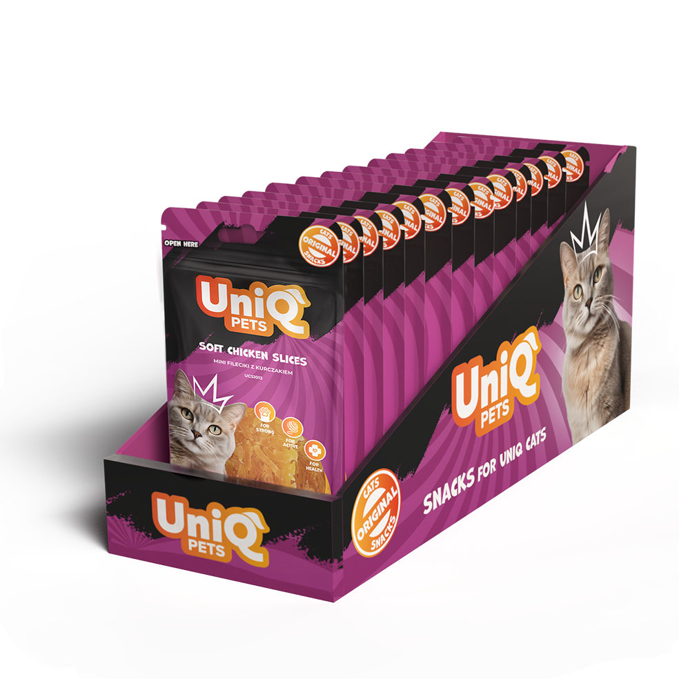 UNIQ PETS Cat Snacks Soft Chicken Slices 50g