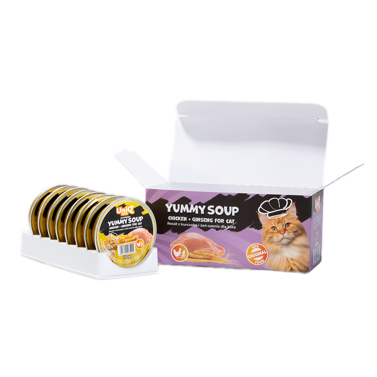 Uniq PETS Cat Wet Food Chicken & Ginseng Soup 30g