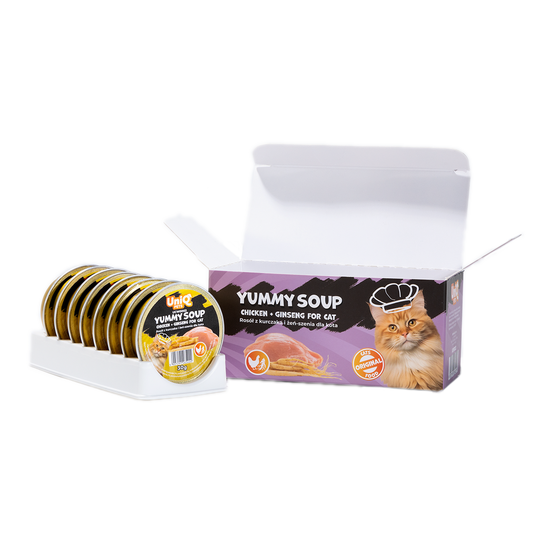 Uniq PETS Cat Wet Food Chicken & Ginseng Soup 30g